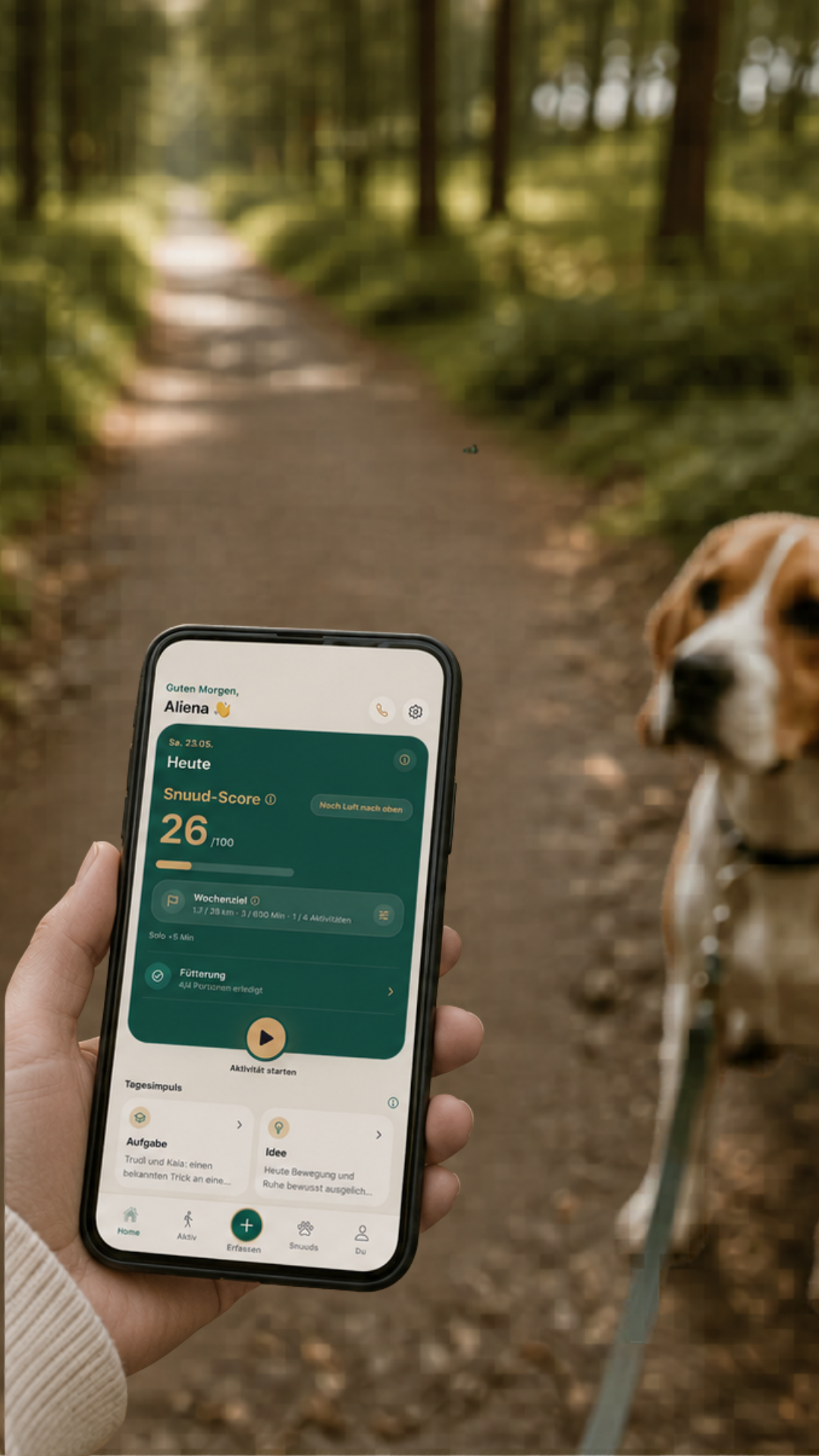 SnuudUp Bereich Meine Snuuds mit Hundeprofilen